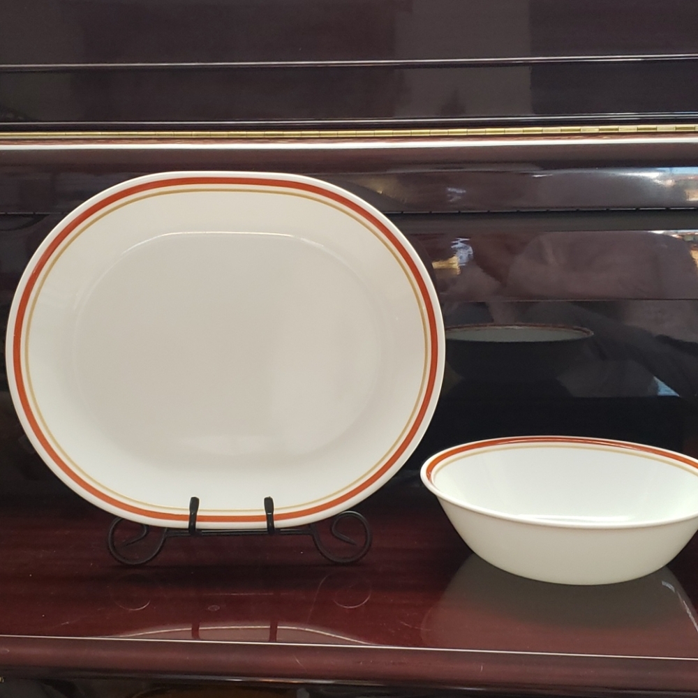Corelle serving plate&bowl